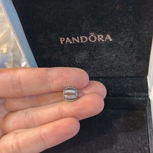 Authentic Leading Lady, Clear CZ Sterling Silver Charm 791115CZ